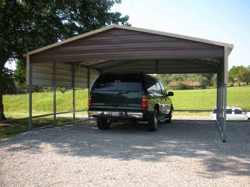 Carport Boxed Eave Roof 22w X 21l X 7h 9982