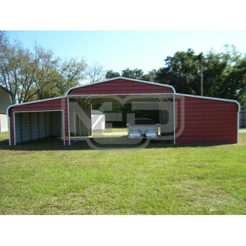 Metal Barn Shed | Regular Roof | 44W x 26L x 10H | Ag Shed