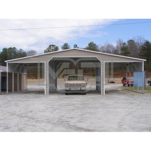 Continuous Roof Metal Barn | Boxed Eave Roof | 42W x 21L x 12H |  Ag Barn