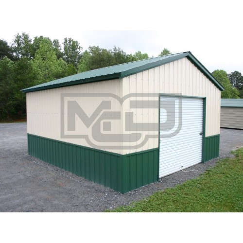 All Vertical Garage | Vertical Roof | 18W x 26L x 9H | 1-Car